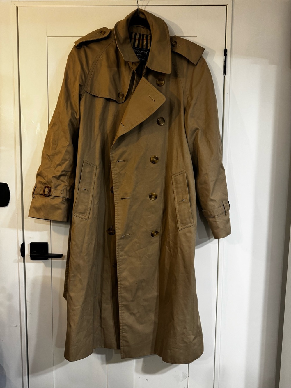 Burberry Classic Tan Double-Breasted Trench Coat